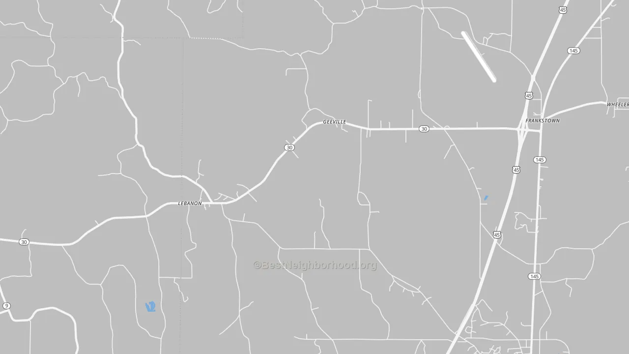 Transit Grade map of Geeville, MS