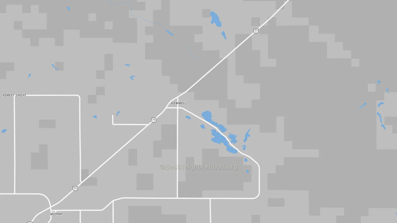 Transit Grade map of Gemmell, MN