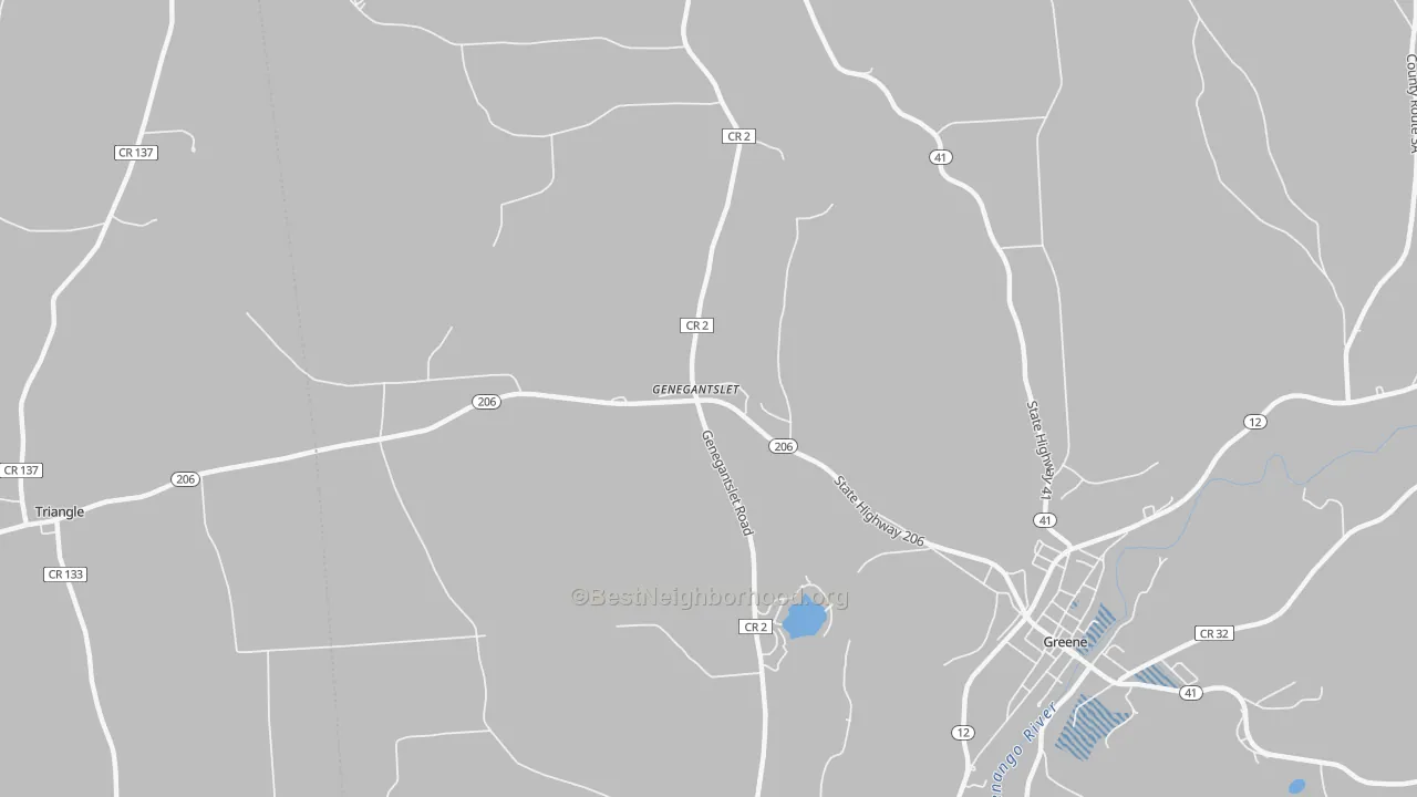Transit Grade map of Genegantslet, NY