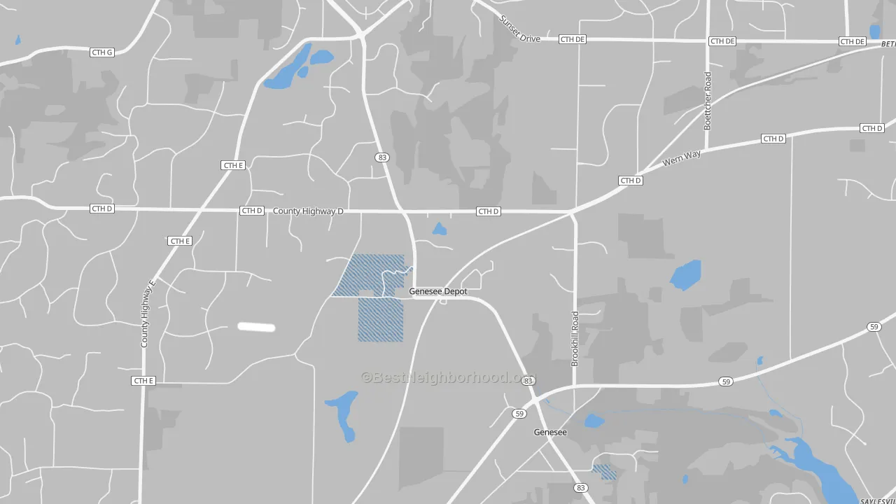 Transit Grade map of Genesee Depot, WI