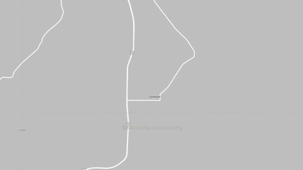 Transit Grade map of Genesee, ID