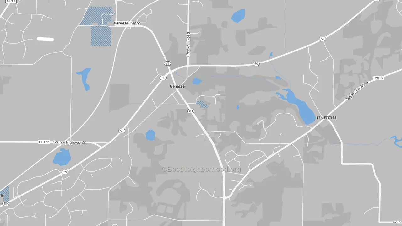 Transit Grade map of Genesee, WI