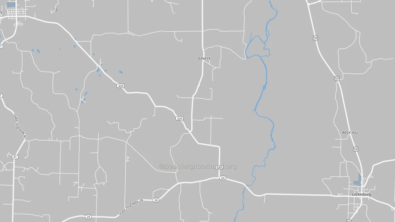 Transit Grade map of Geneva, AR