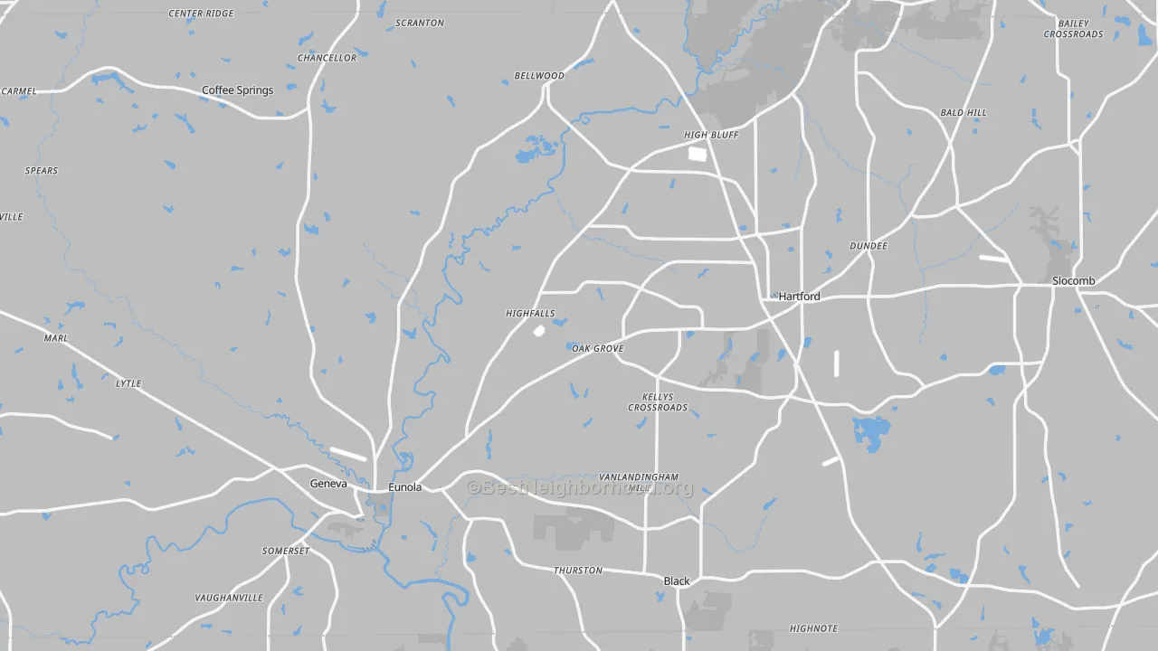 Transit Grade map of Geneva County, AL