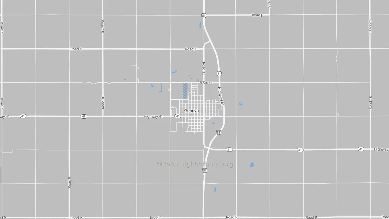 Transit Grade map of Geneva, NE