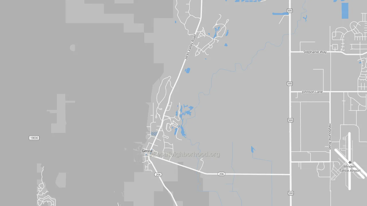 Transit Grade map of Genoa, NV