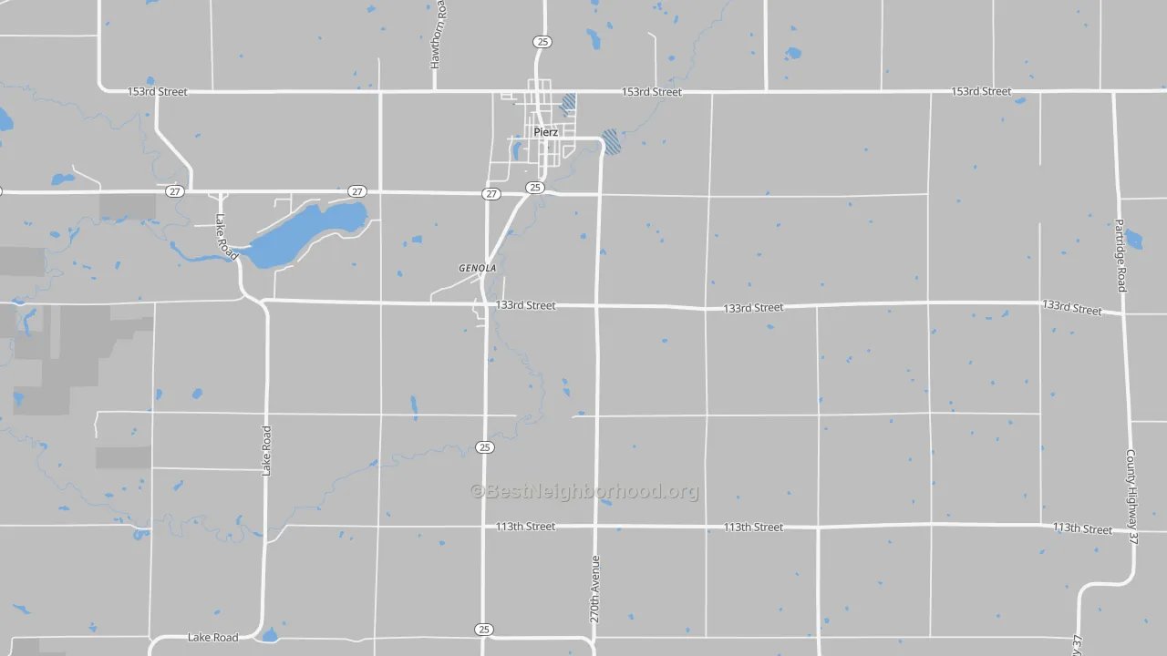 Transit Grade map of Genola, MN