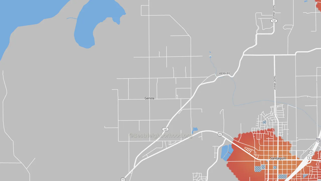 Transit Grade map of Genola, UT