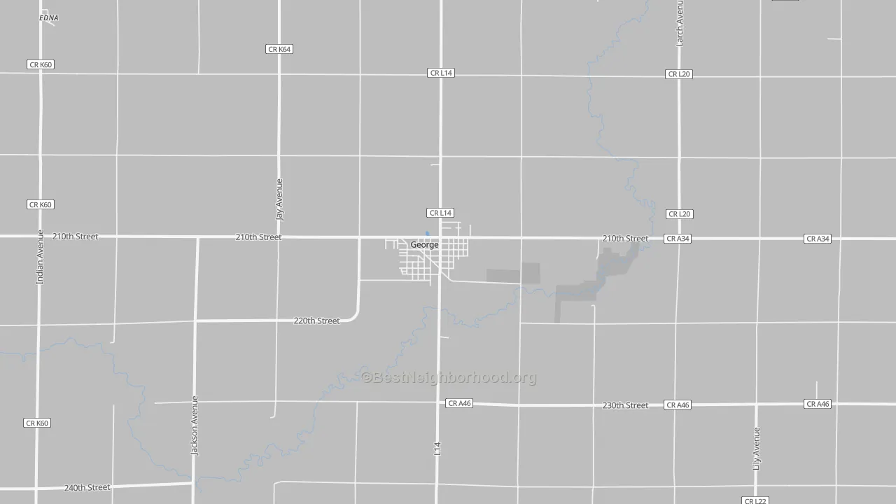 Transit Grade map of George, IA