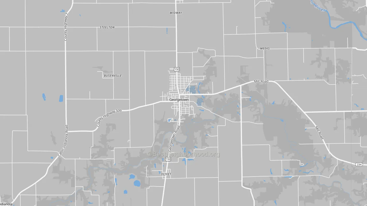 Transit Grade map of Georgetown, IL