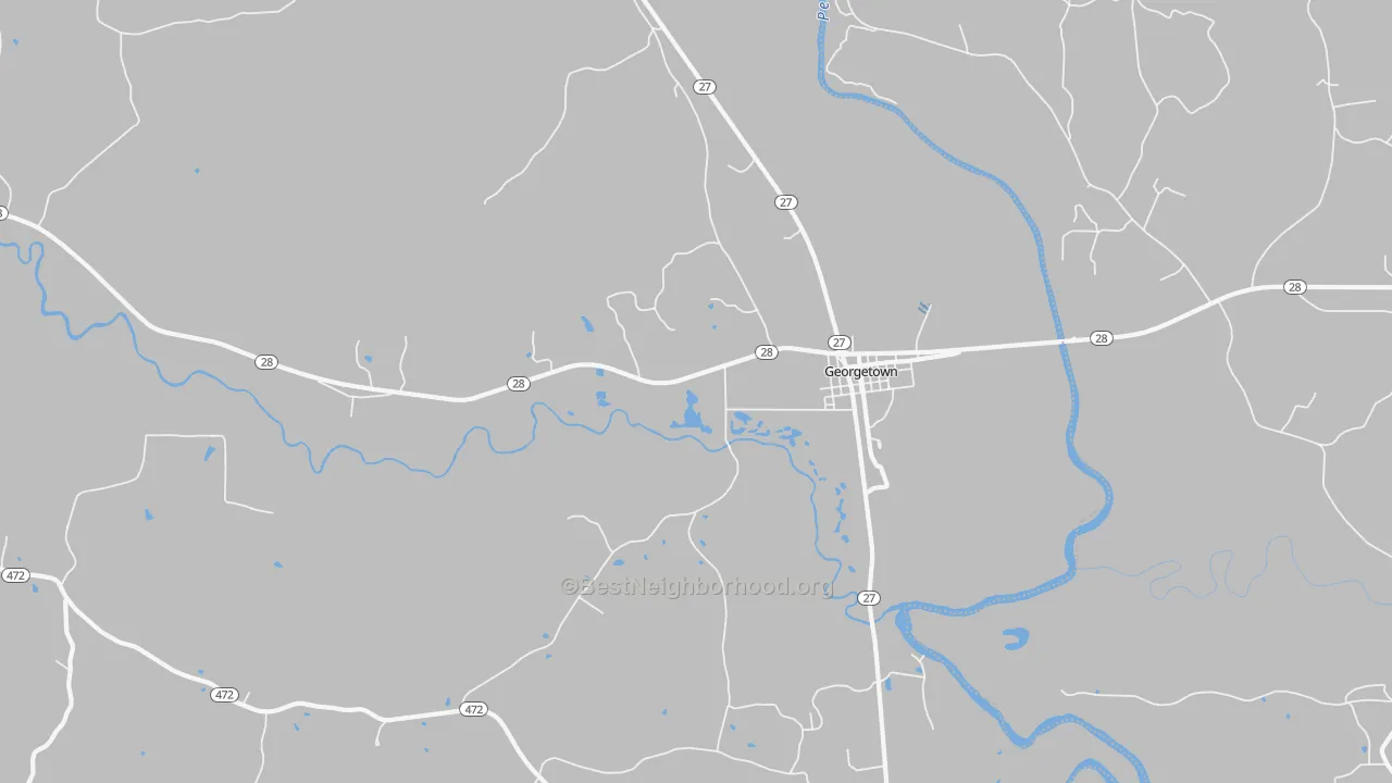 Transit Grade map of Georgetown, MS