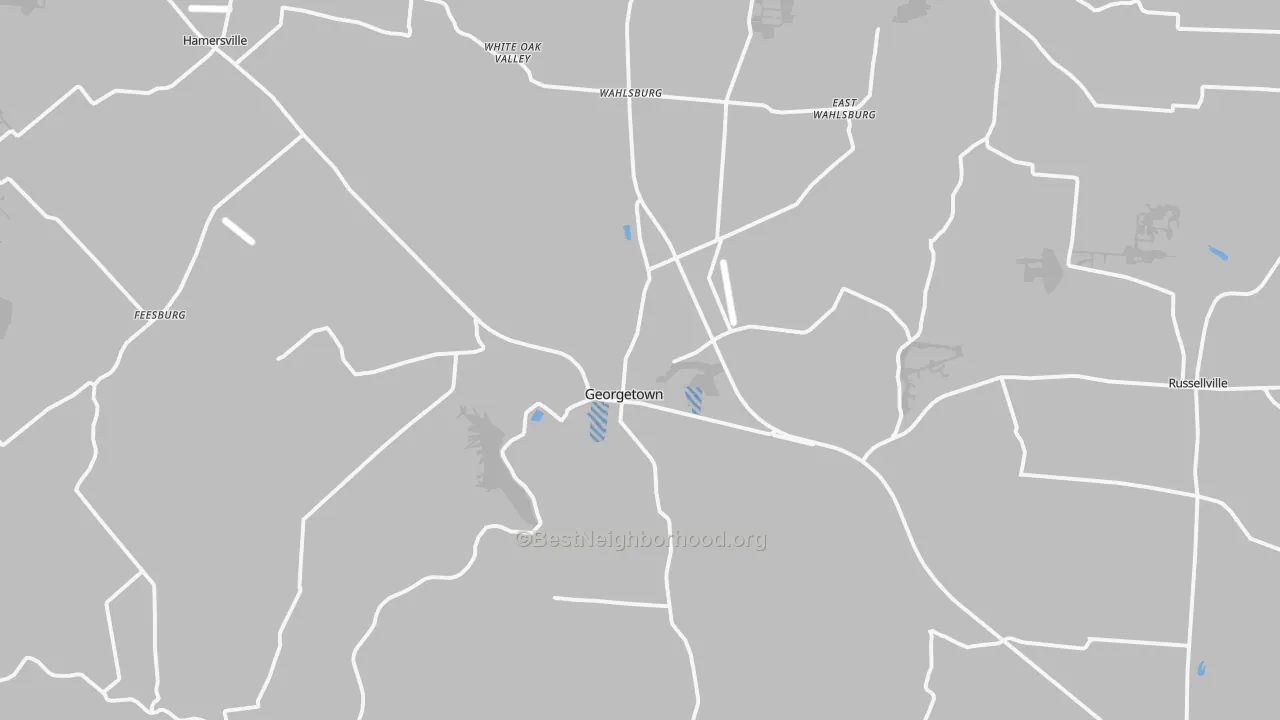 Transit Grade map of Georgetown, OH
