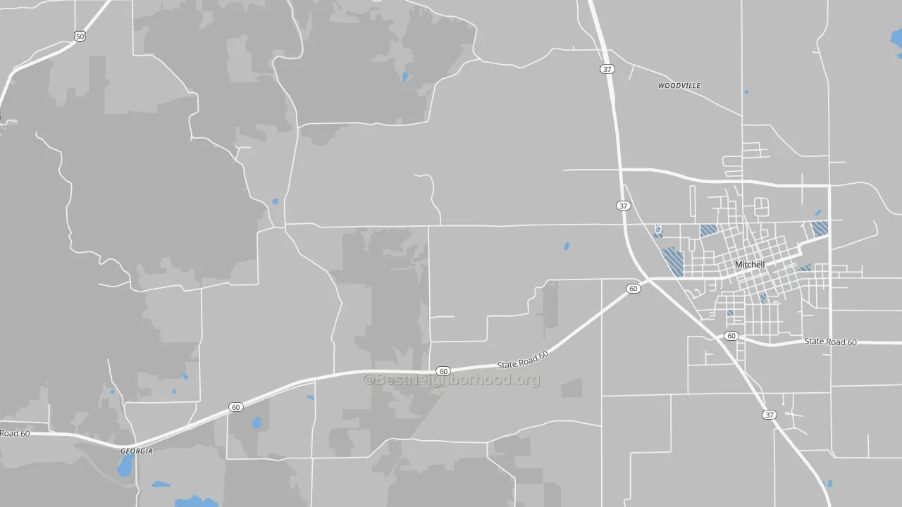 Transit Grade map of Georgia, IN