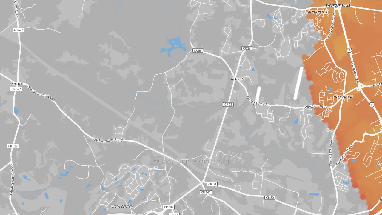 Transit Grade map of Georgia, NJ