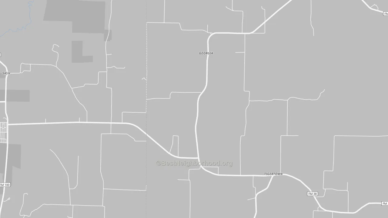 Transit Grade map of Georgia, TX