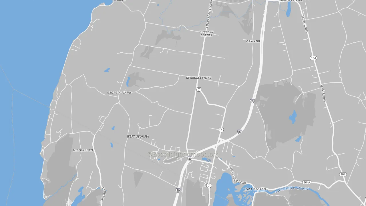 Transit Grade map of Georgia, VT