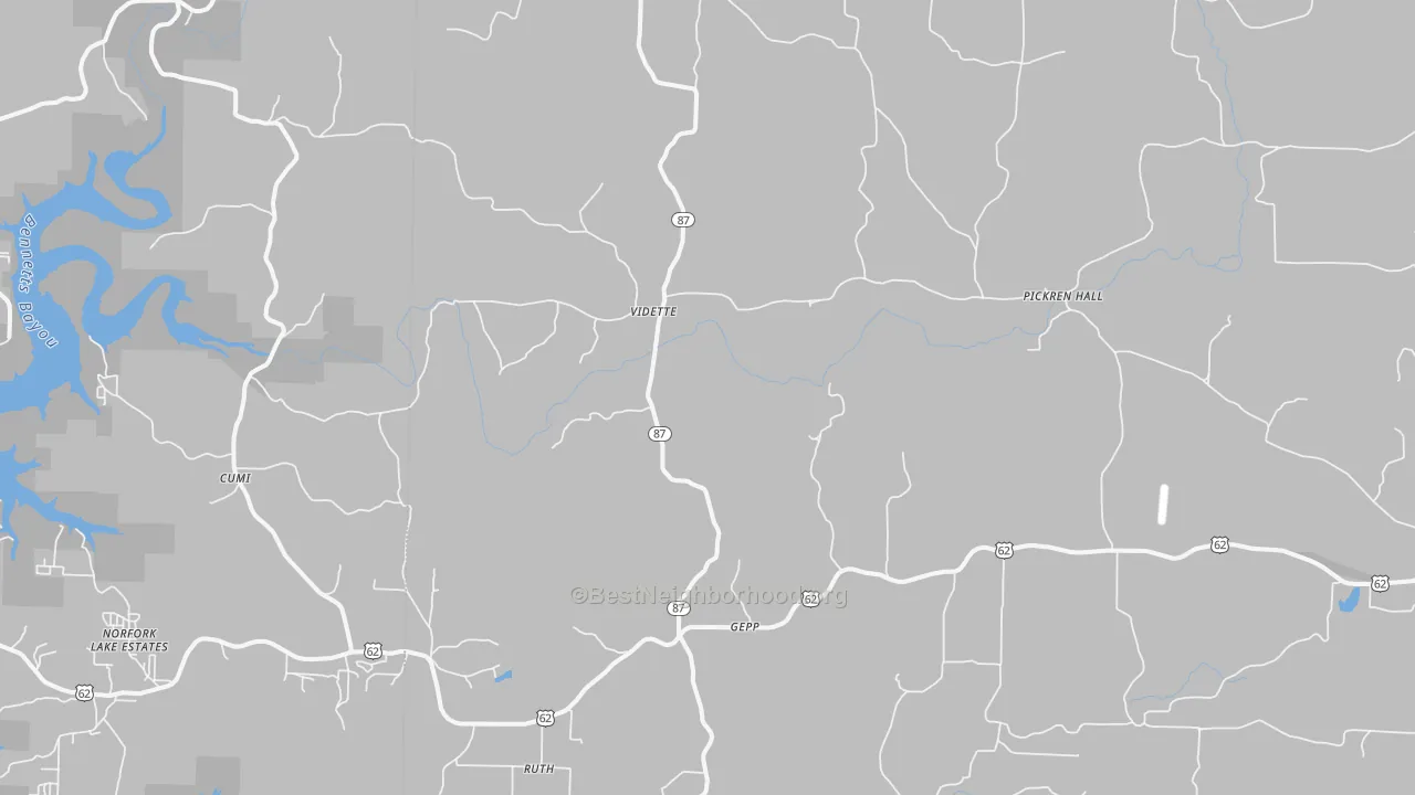 Transit Grade map of Gepp, AR