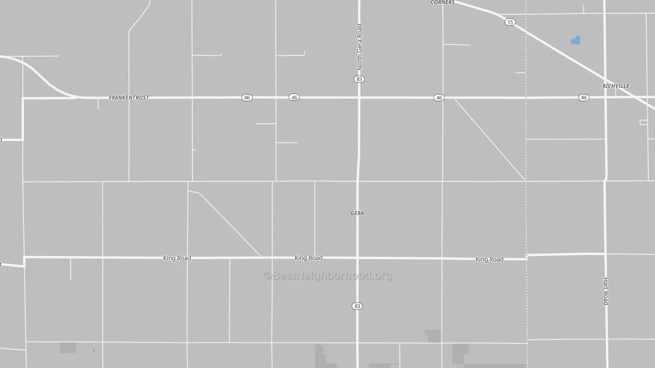 Transit Grade map of Gera, MI