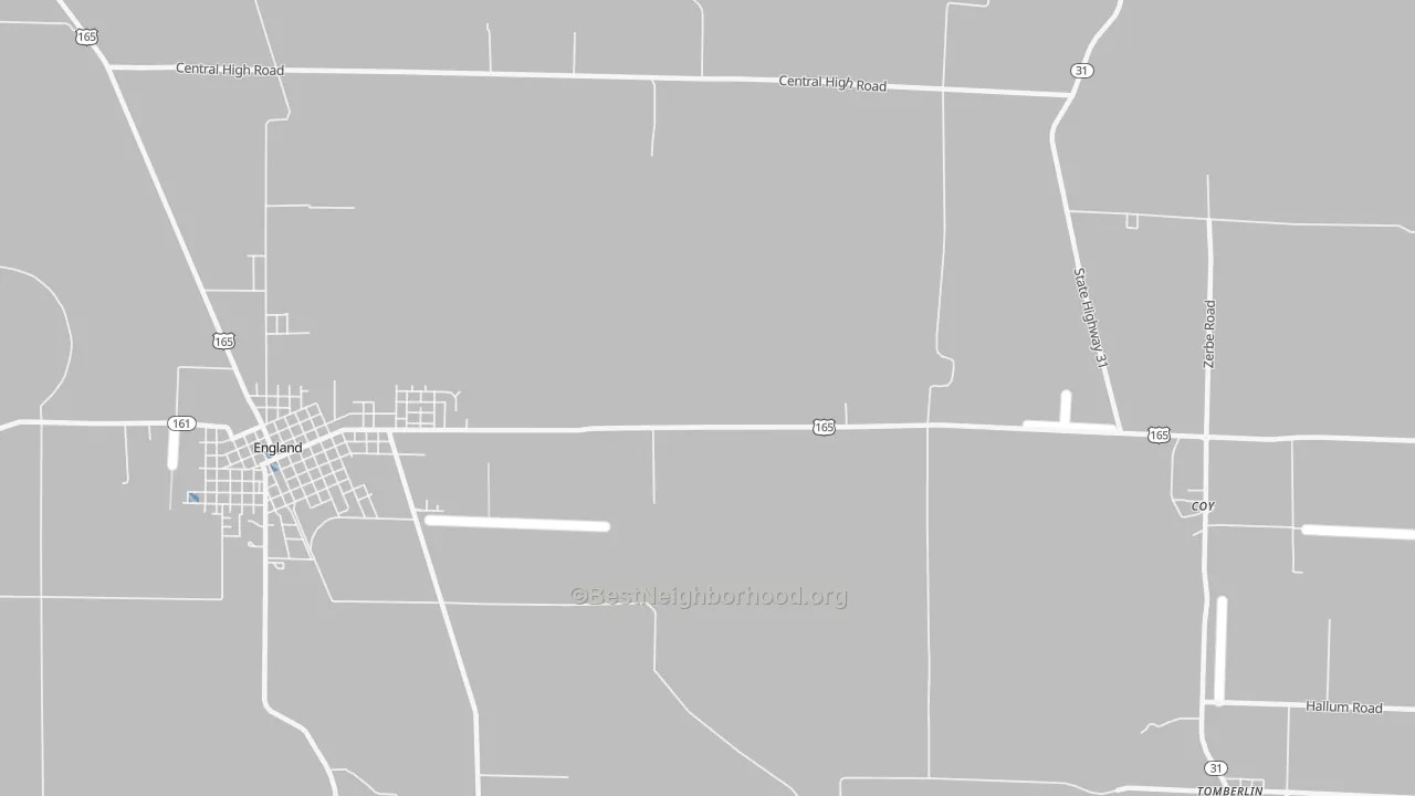 Transit Grade map of Geridge, AR