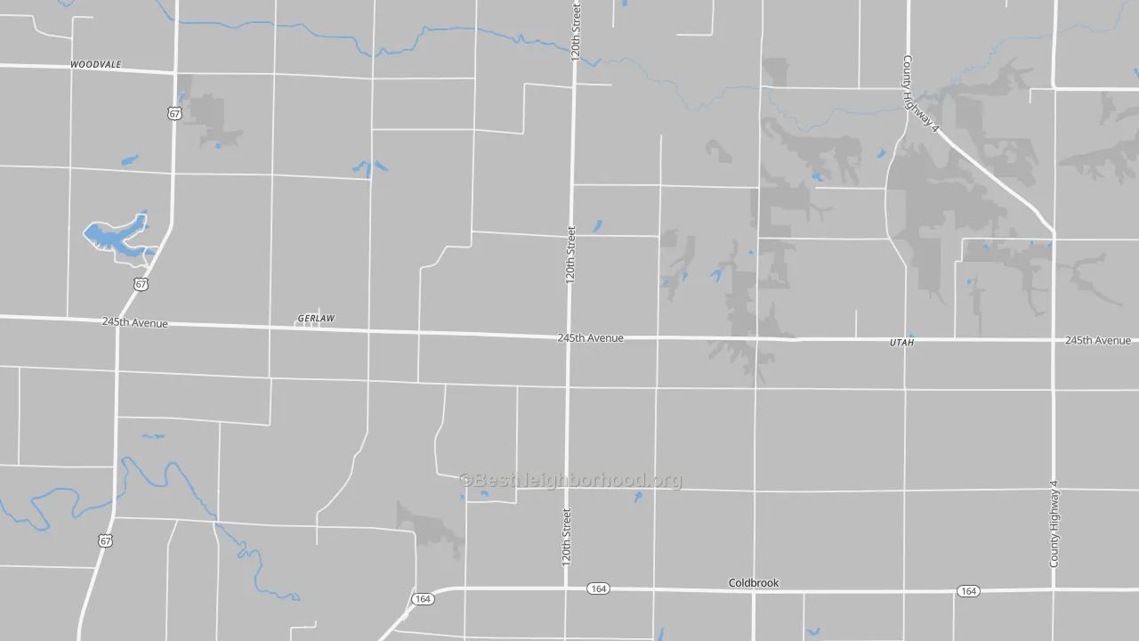Transit Grade map of Gerlaw, IL