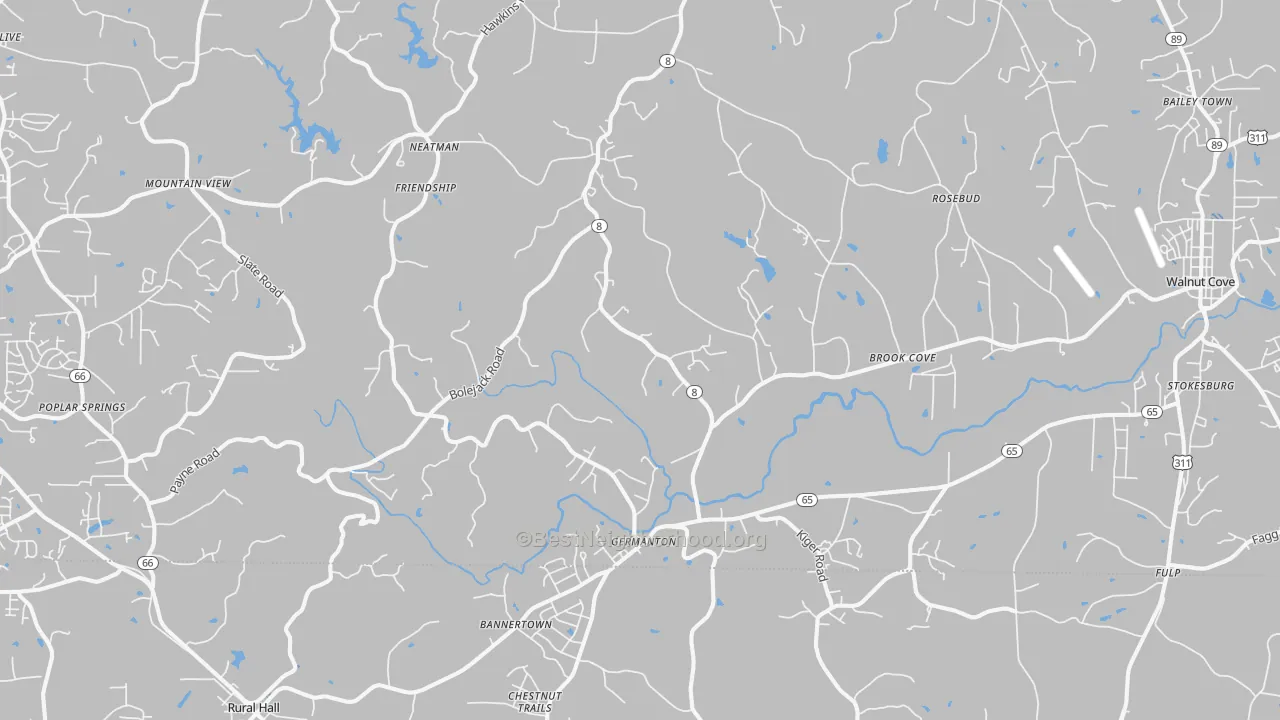 Transit Grade map of Germanton, NC