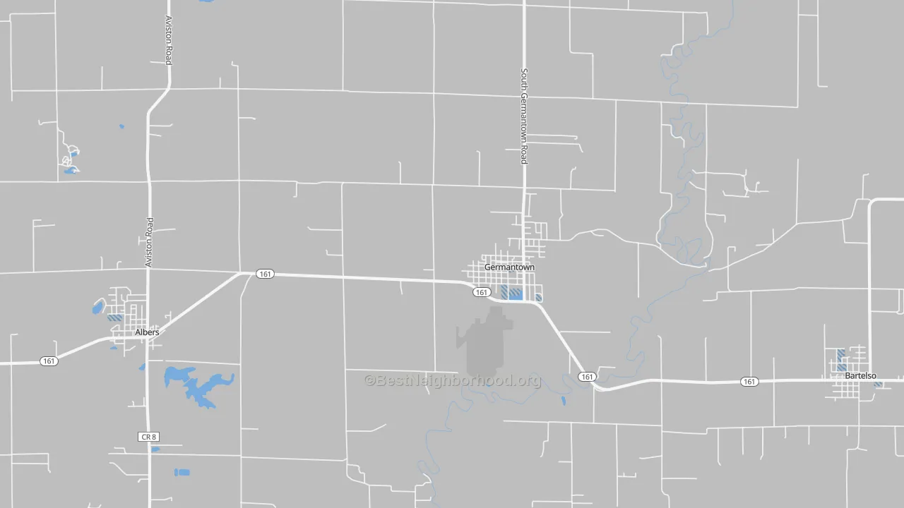 Transit Grade map of Germantown, IL