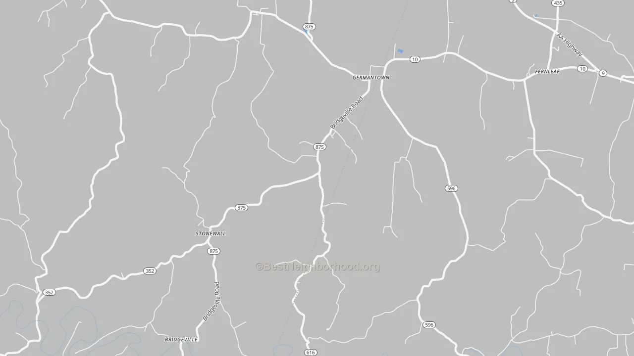 Transit Grade map of Germantown, KY
