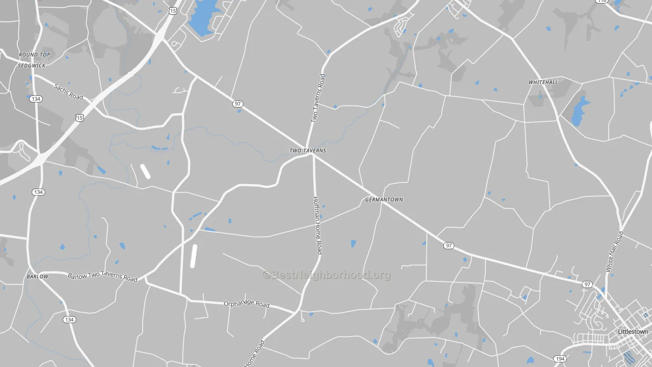 Transit Grade map of Germantown, PA