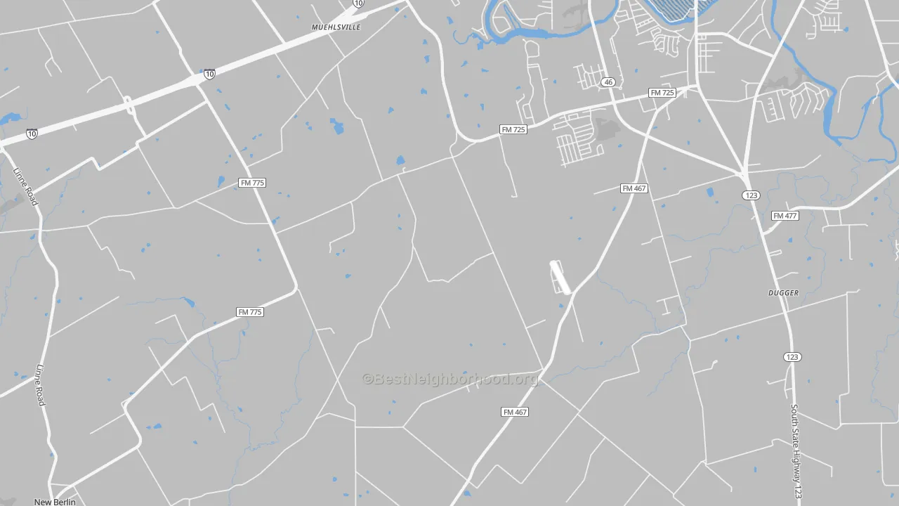 Transit Grade map of Geronimo, TX