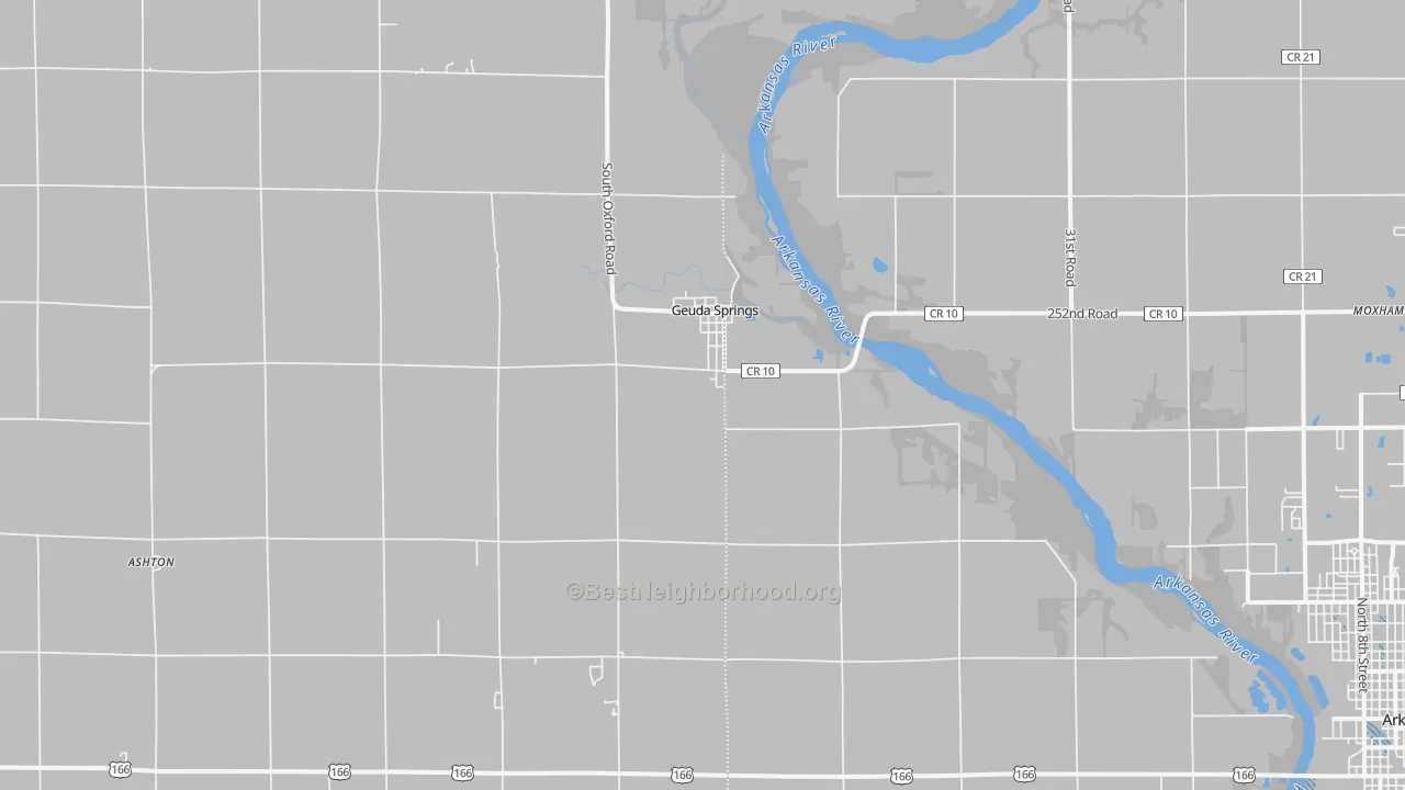 Transit Grade map of Geuda Springs, KS