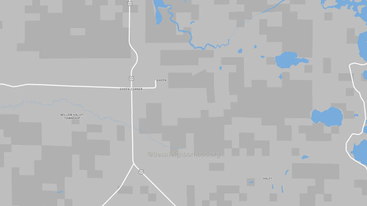Transit Grade map of Gheen, MN