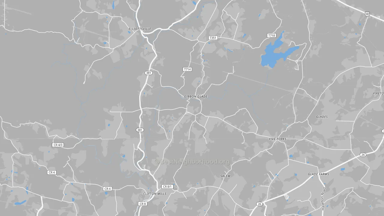 Transit Grade map of Gibbon Glade, PA