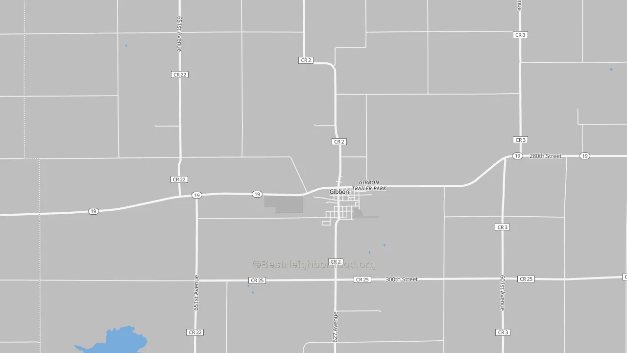 Transit Grade map of Gibbon, MN
