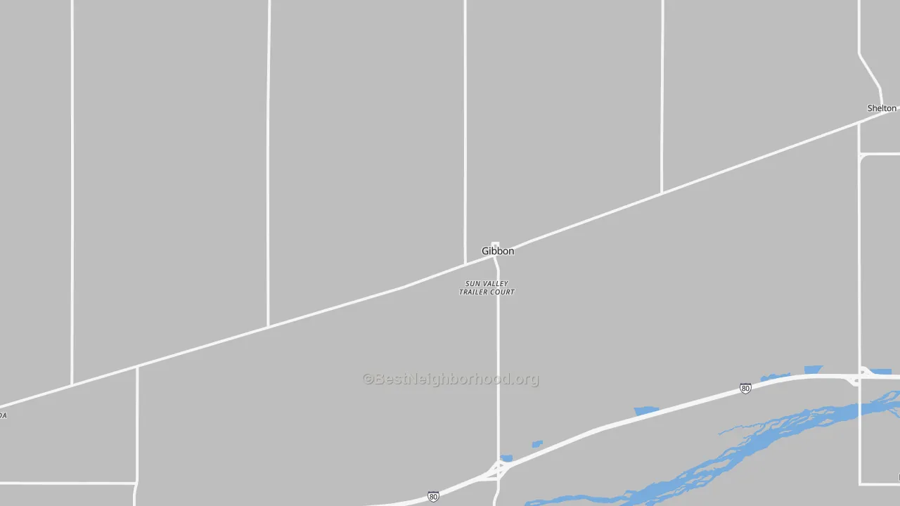 Transit Grade map of Gibbon, NE