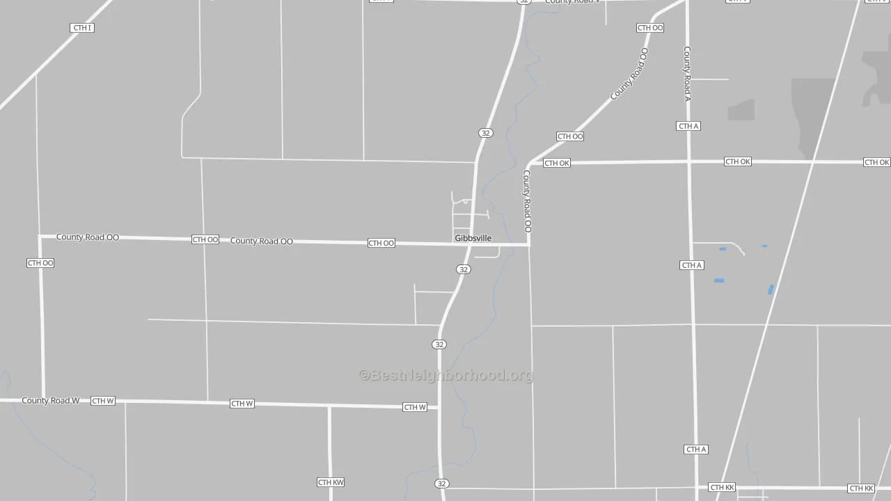 Transit Grade map of Gibbsville, WI