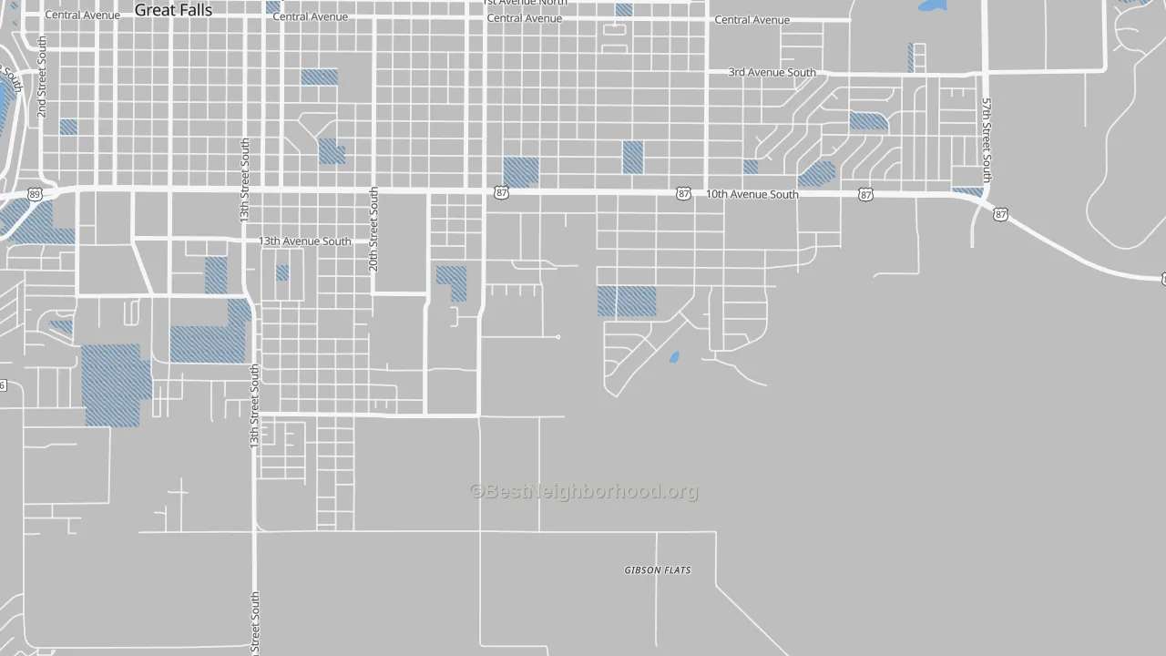 Transit Grade map of Gibson Flats, MT