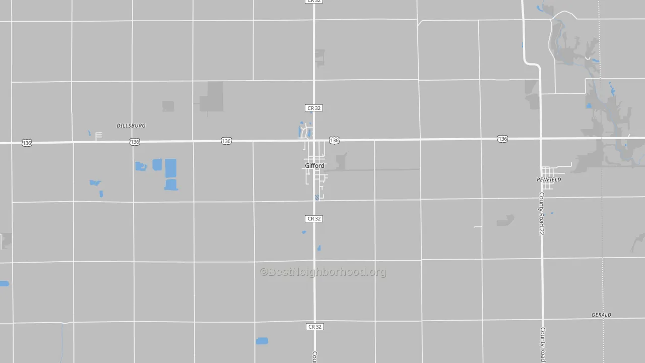 Transit Grade map of Gifford, IL