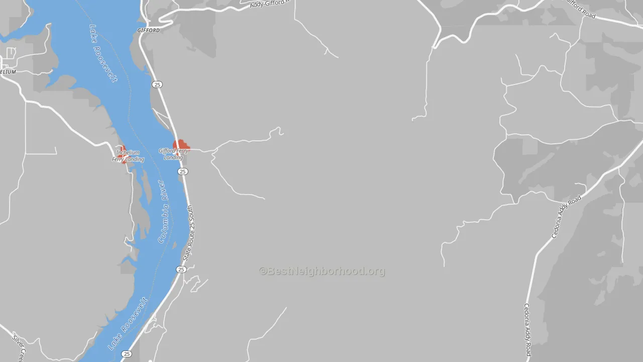 Transit Grade map of Gifford, WA