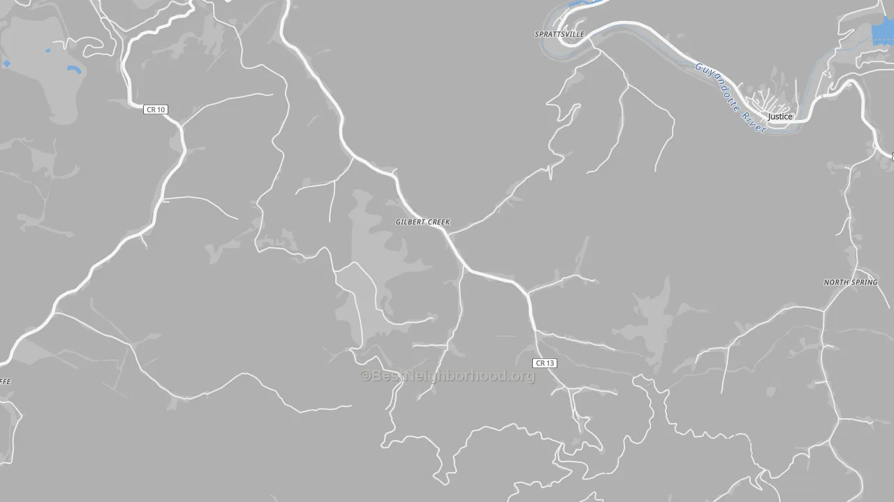 Transit Grade map of Gilbert Creek, WV