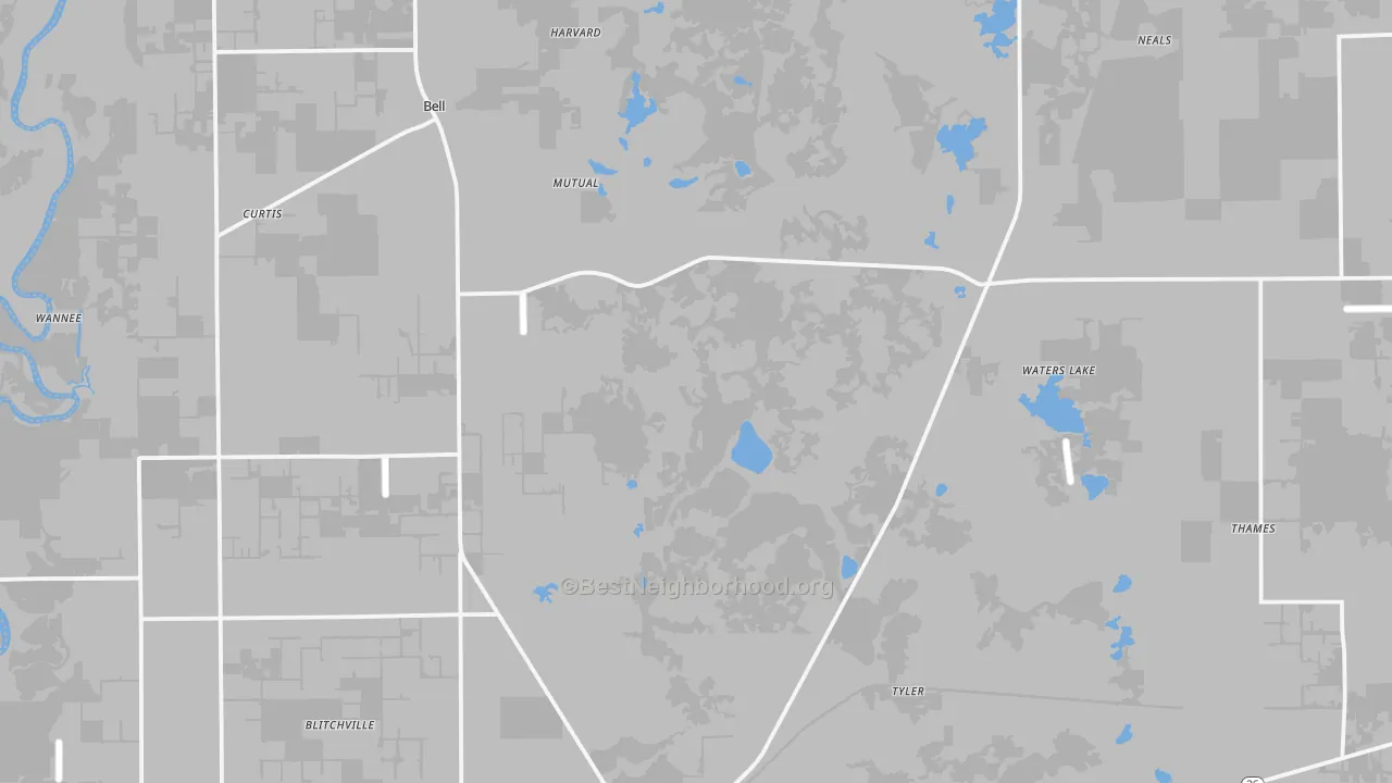 Transit Grade map of Gilchrist County, FL