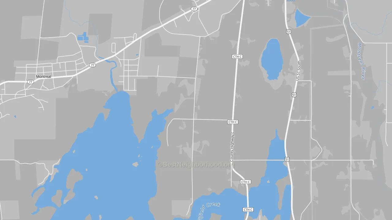 Transit Grade map of Gile, WI