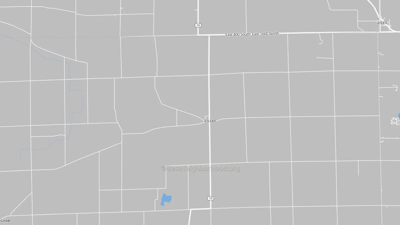 Transit Grade map of Gilead, IN