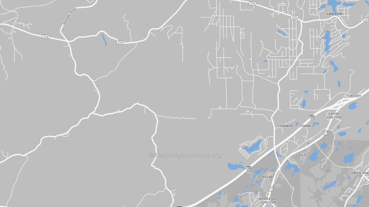 Transit Grade map of Giles, AL