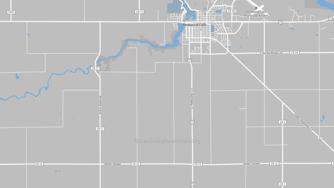 Transit Grade map of Gilfillan, MN