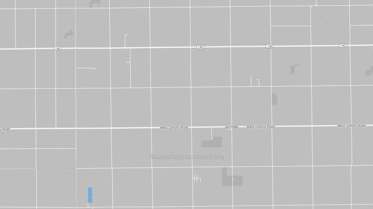 Transit Grade map of Gilford, MI