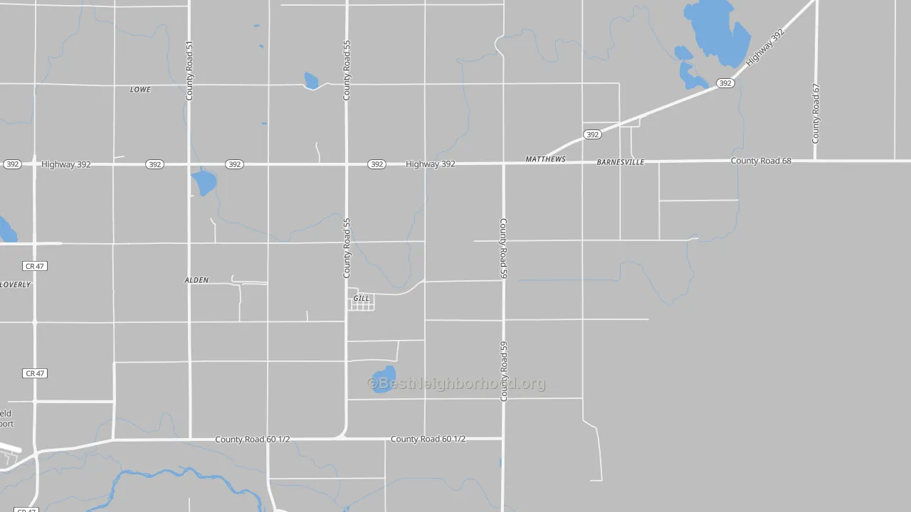 Transit Grade map of Gill, CO
