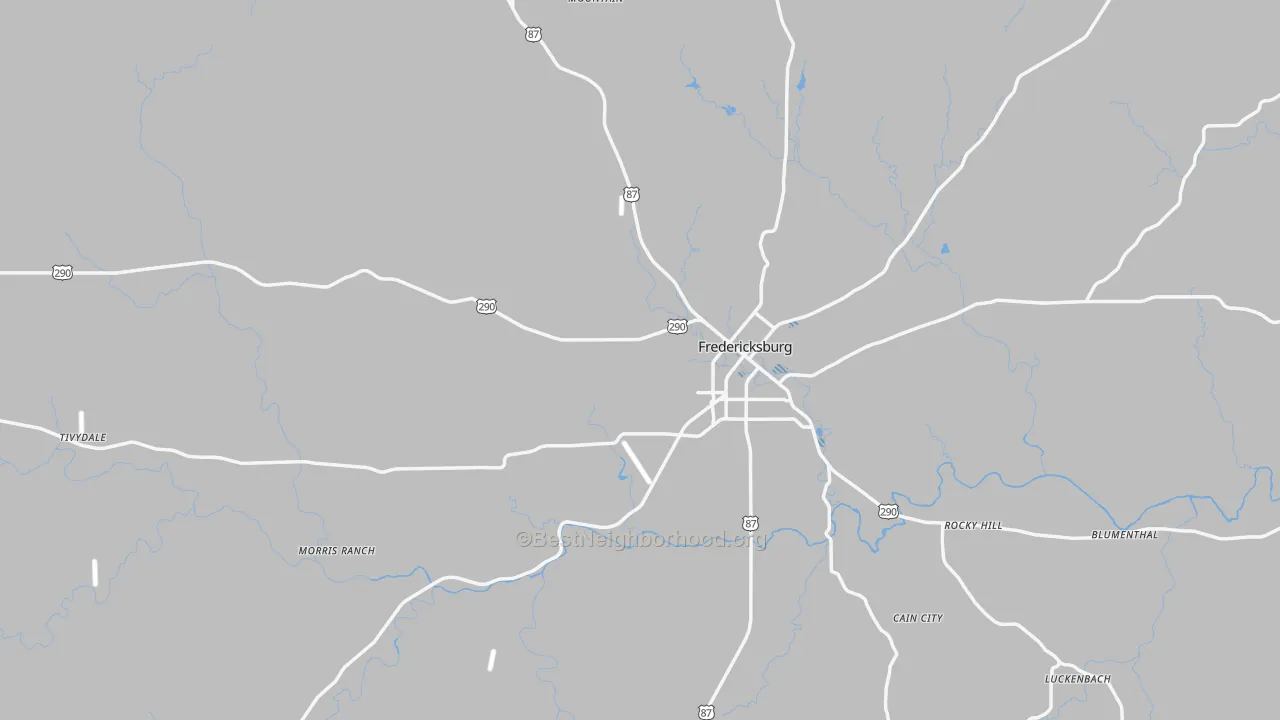 Transit Grade map of Gillespie County, TX