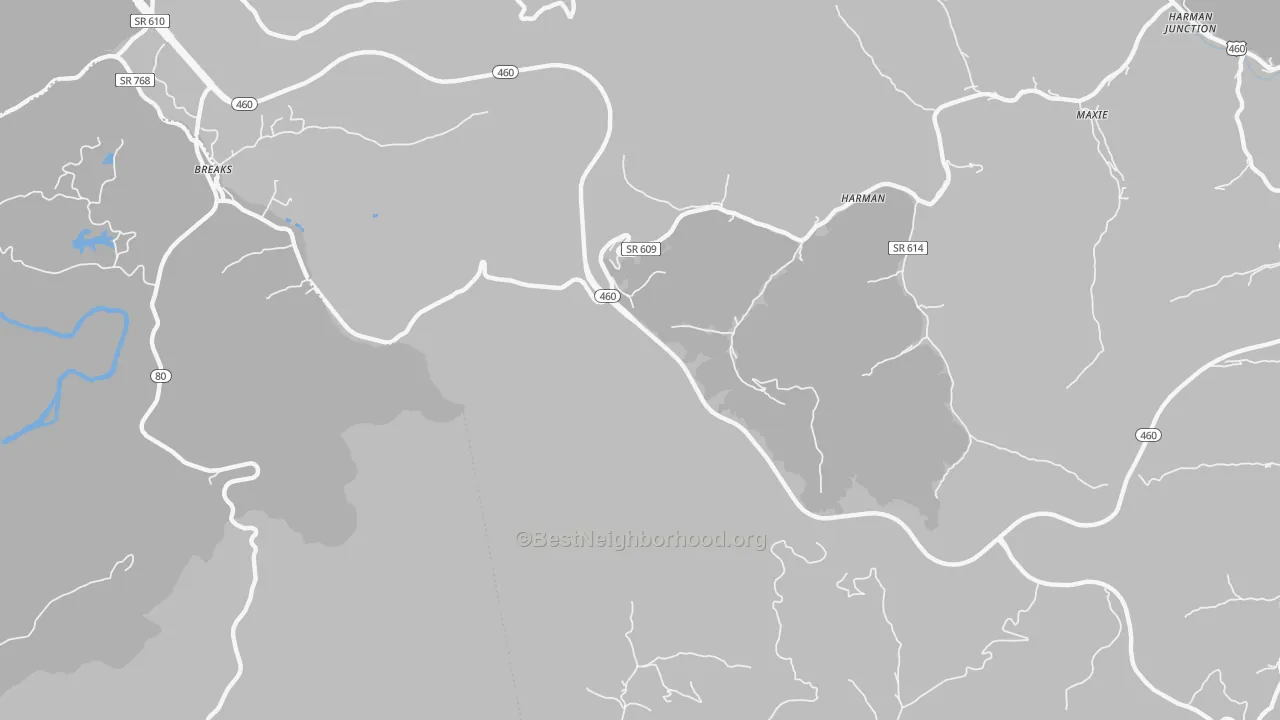 Transit Grade map of Gillespie, VA