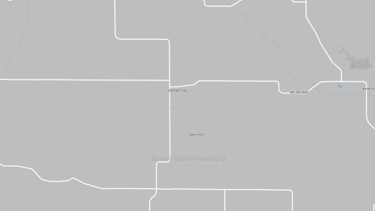 Transit Grade map of Gilman City, MO