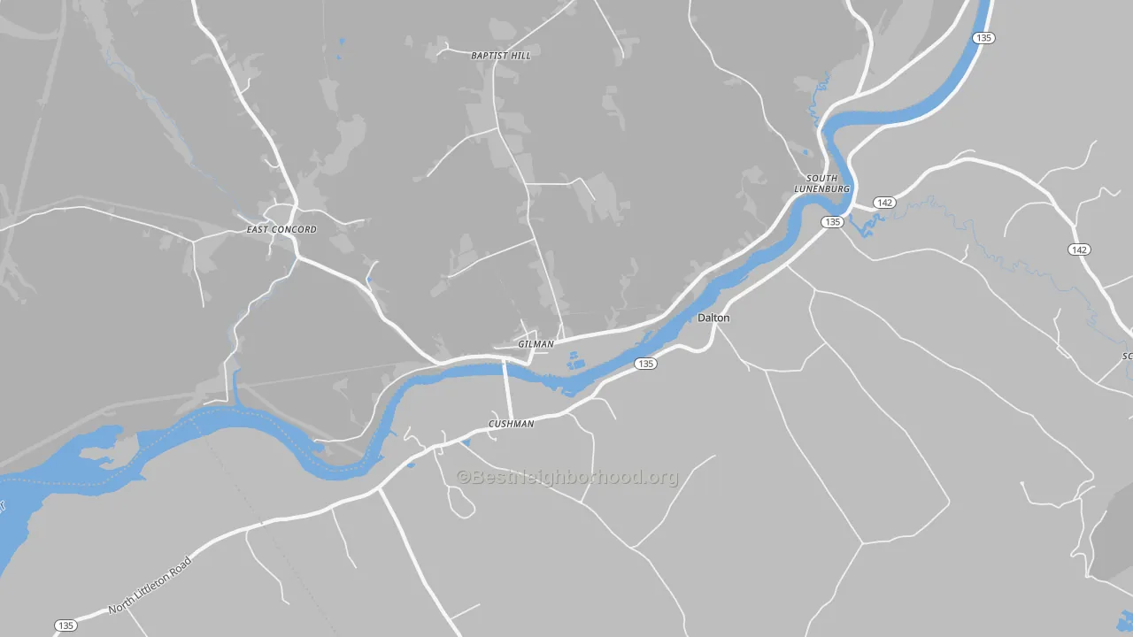 Transit Grade map of Gilman, VT
